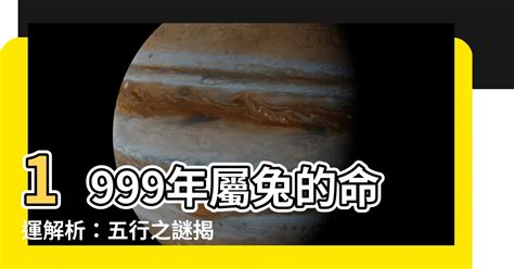 1999 五行|【1999年 五行】1999年五行兔解析：命格、運勢、轉運時機一次。